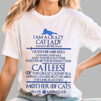 I Am A Crazy Cat Lady Unisex Geek T-Shirt