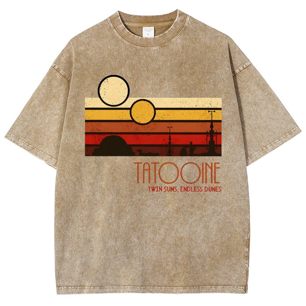Dual Suns, Limitless Dunes Vintage Distressed T-shirt