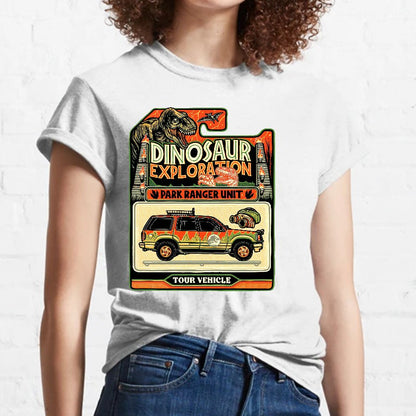 Dinosaur Exploration Vehicle Geeky T-Shirt