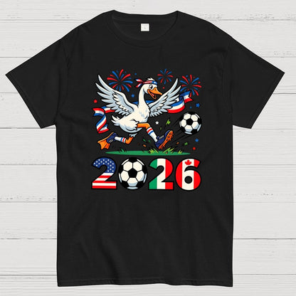 2026 World Cup Funny 2026 Soccer Goose Geek T-Shirt