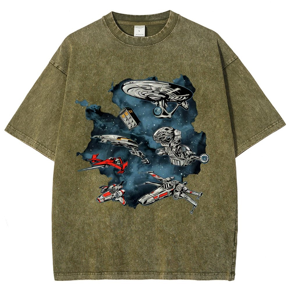 Ultimate Space Fleet Vintage Distressed T-shirt