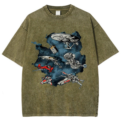 Ultimate Space Fleet Vintage Distressed T-shirt