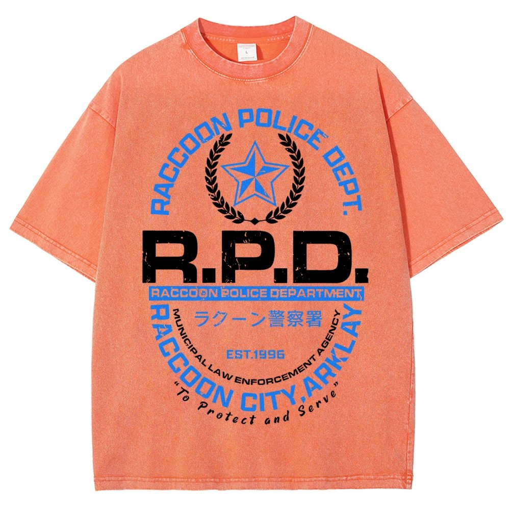City PD Vintage Distressed T-shirt