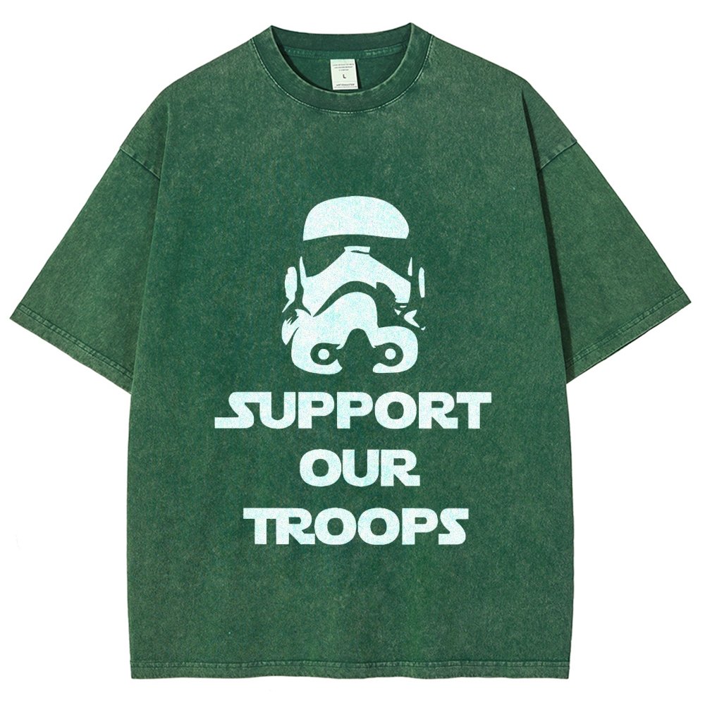 Support Our Troops Vintage Distressed T-shirt
