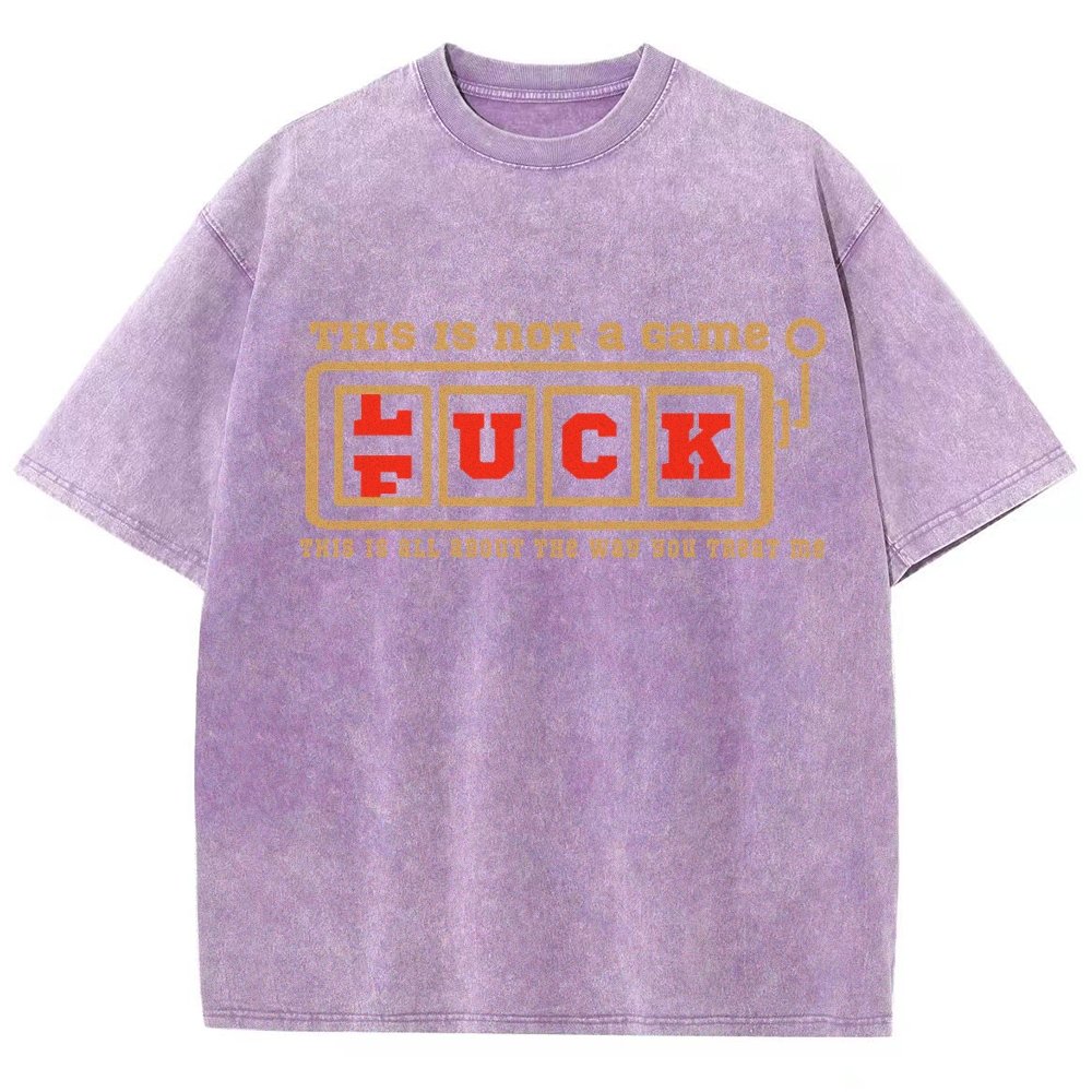 THIS IS NOT a Game — F(L)UCK Vintage Distressed T-shirt