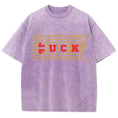 THIS IS NOT a Game — F(L)UCK Vintage Distressed T-shirt