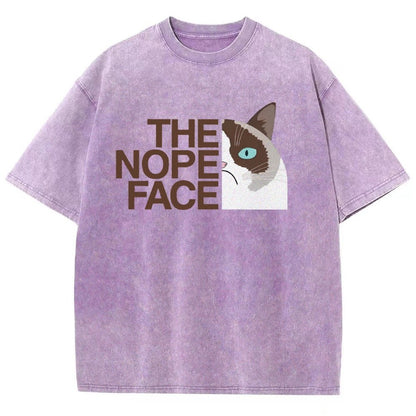 The Nope Face Vintage Distressed T-shirt