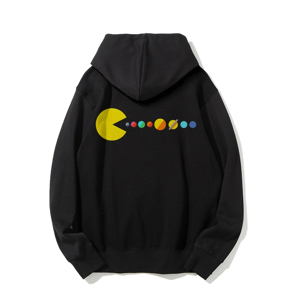 Mister Universe Printed Back Unisex Cotton Hoodie