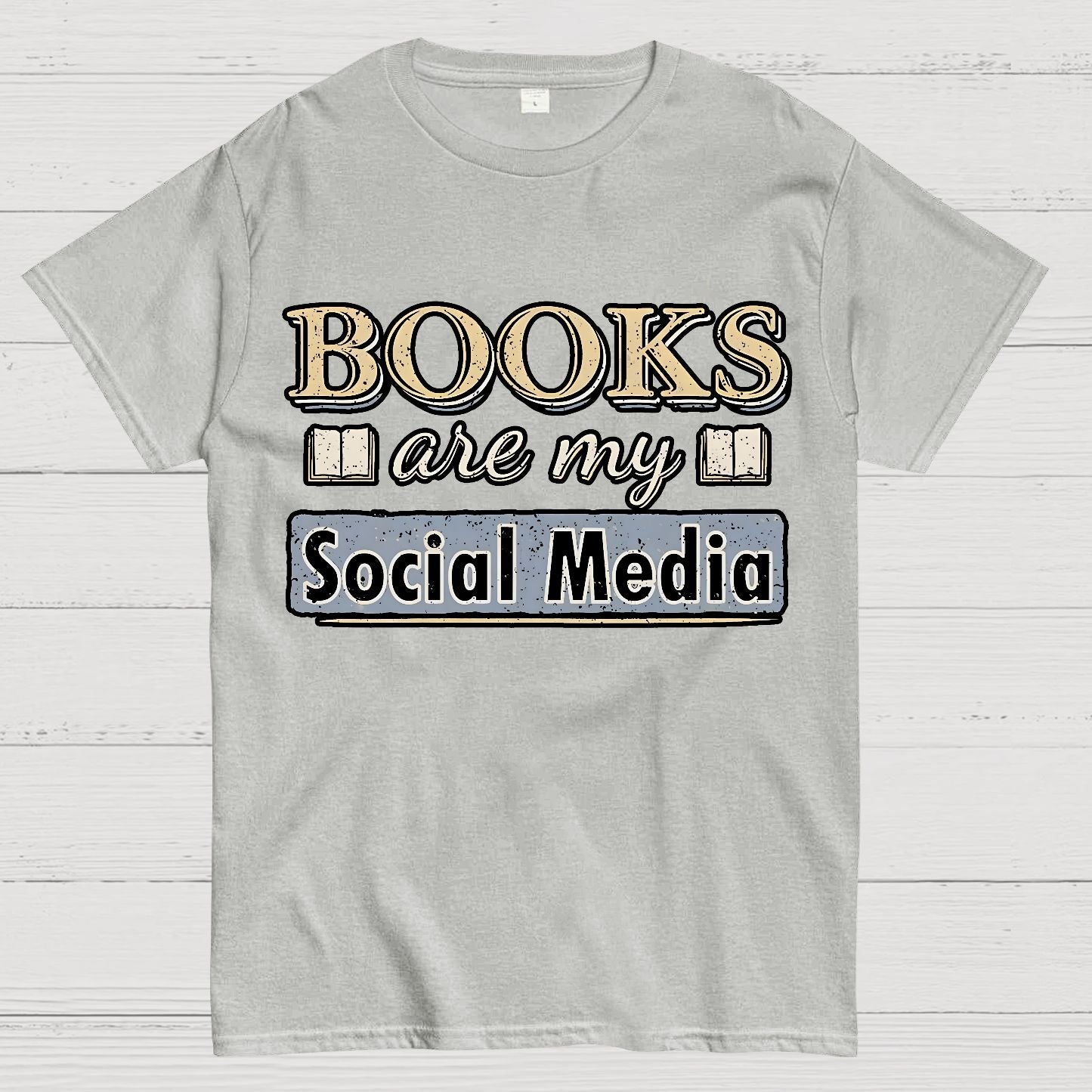 Books Are My Social Media Geek T-Shirt