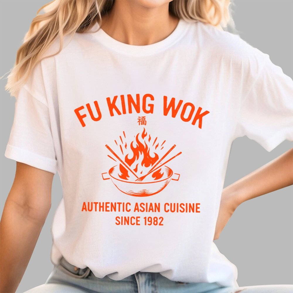 Fu King Wok Chinese Restaurant Geek T-Shirt