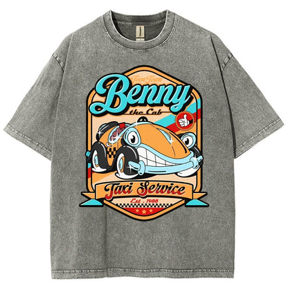 Buddy The Cab Vintage Distressed T-shirt