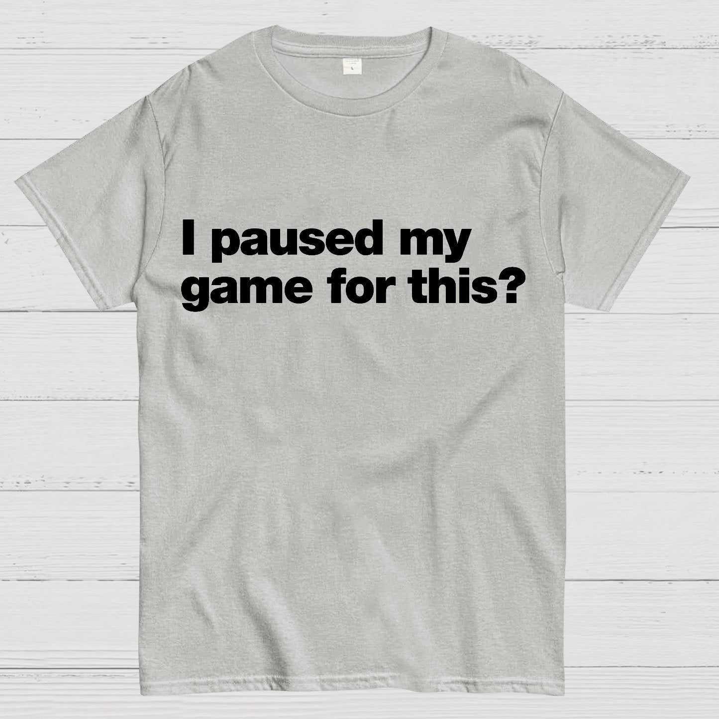 I Paused My Game For This?Geek T-Shirt