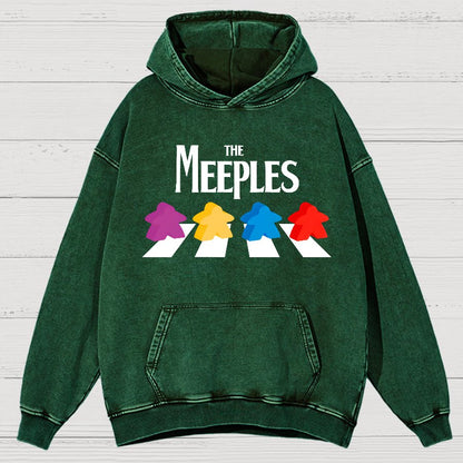 Board Gamer The Meeples, Fun Vintage Distressed Hoodie