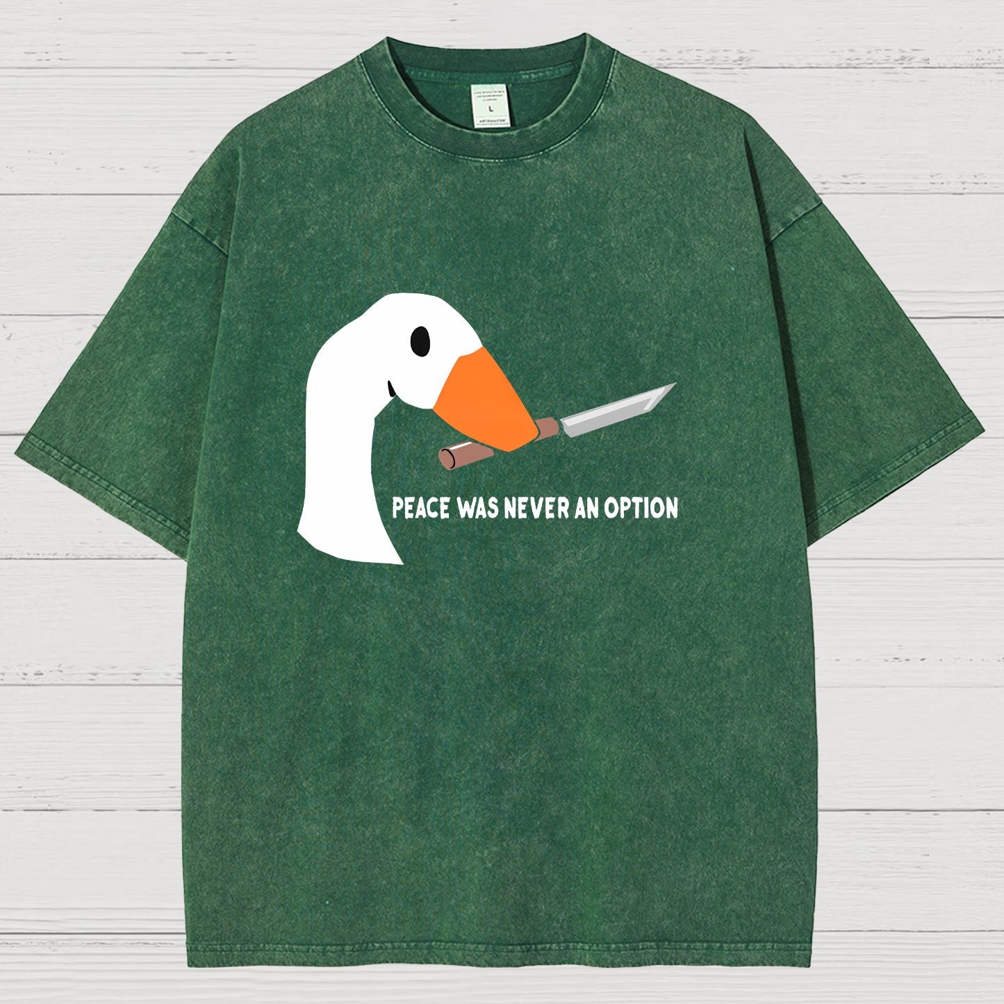 Peace Was Never An Option Vintage Distressed T-shirt
