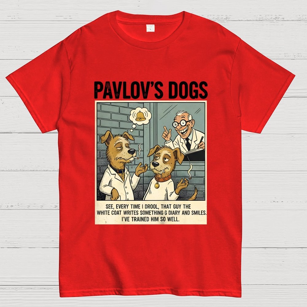 Pavlov's Dogs Art Print Geek T-Shirt