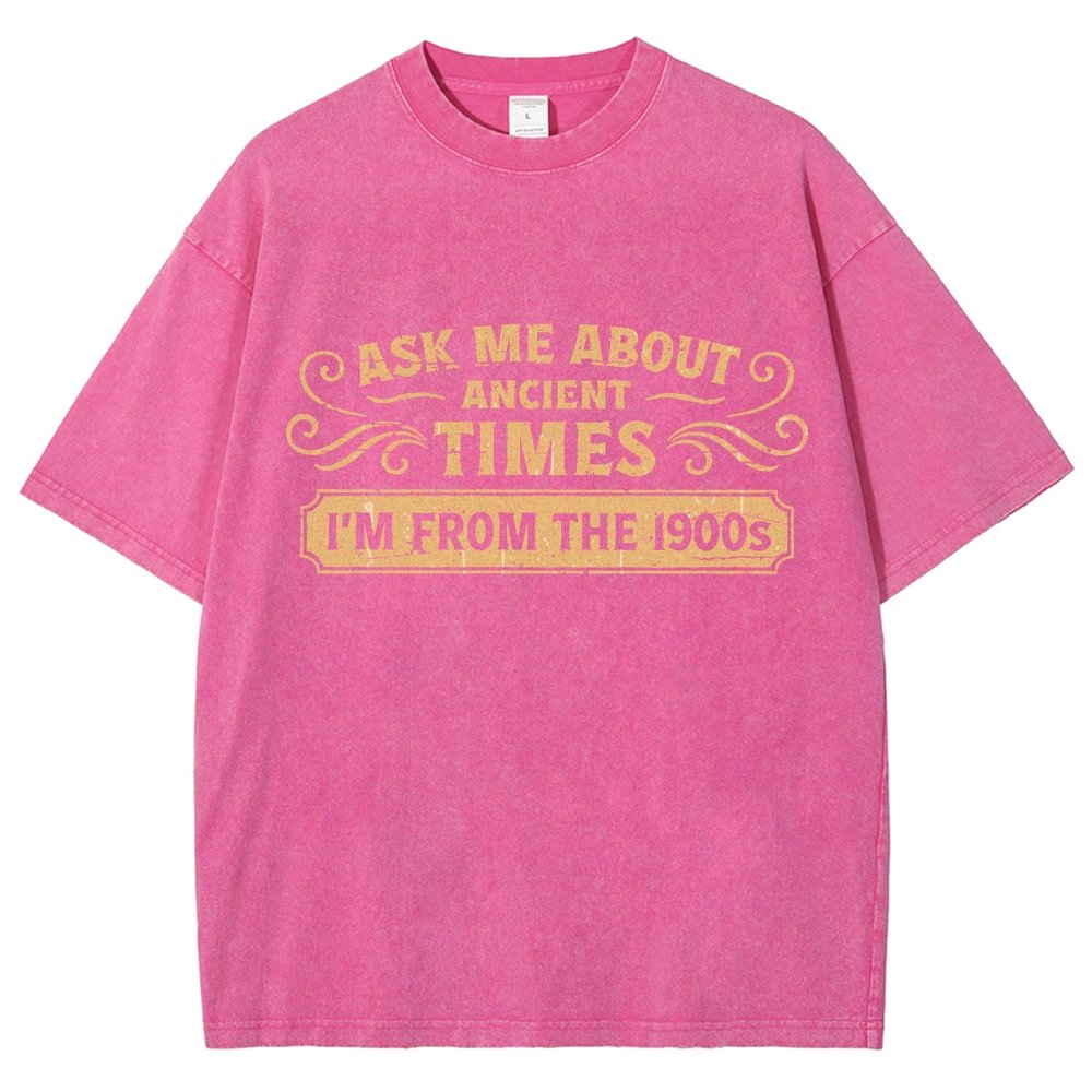 Ask Me About Ancient Times Vintage Distressed T-shirt