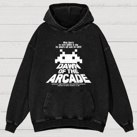 Dawn Of The Arcade Vintage Distressed Hoodie