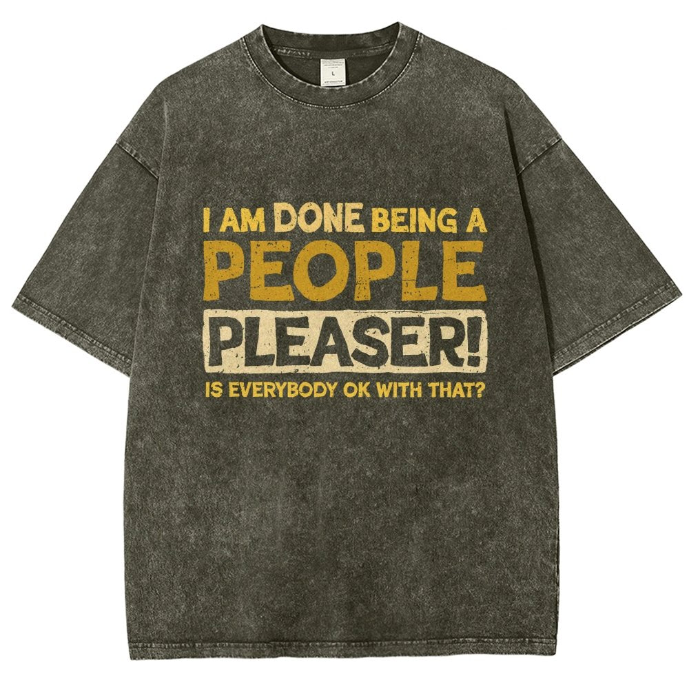 Still A People Pleaser Vintage Distressed T-shirt