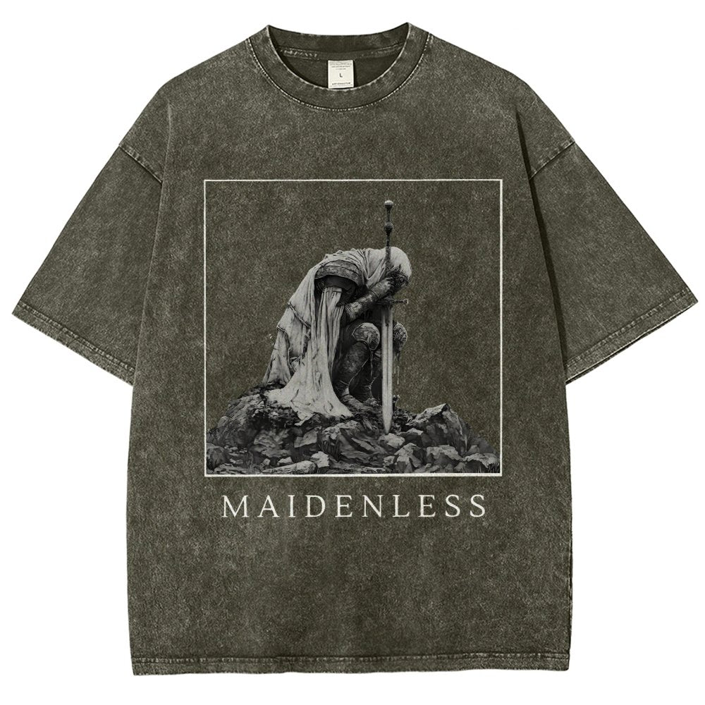 Maidenless Vintage Distressed T-shirt