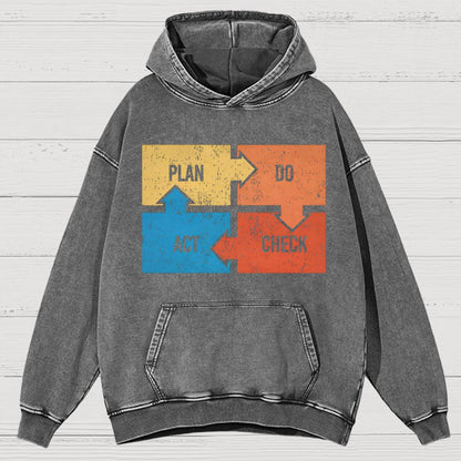Deming Funny Vintage Distressed Hoodie