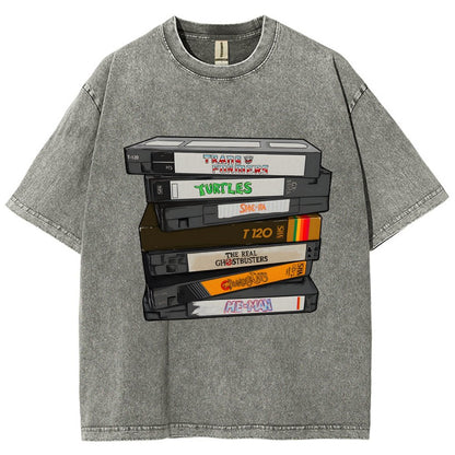 Nostalgic VHS - Action Edition Vintage Distressed T-shirt