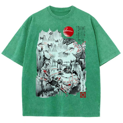 Last Battle of the Cosmic Conflict Vintage Distressed T-shirt