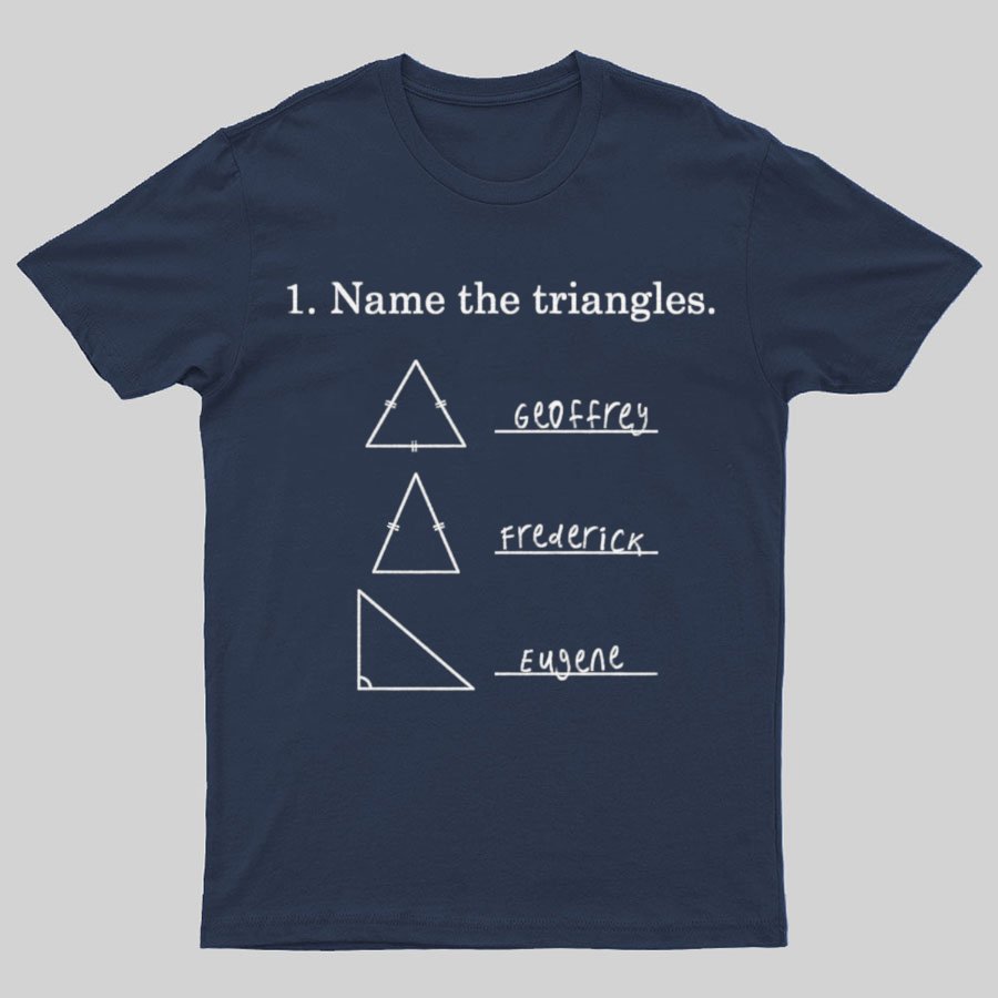 Triangular naming Math Funny Nerd T-Shirt