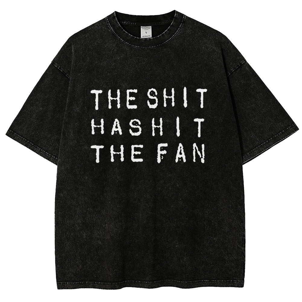 The Shit Has Hit The Fan Vintage Distressed T-shirt