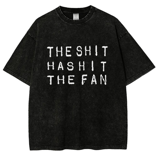 The Shit Has Hit The Fan Vintage Distressed T-shirt