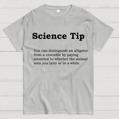 Crocodile Alligator Funny Science tip Geek T-Shirt