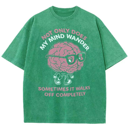 My Mind Wanders Vintage Distressed T-shirt
