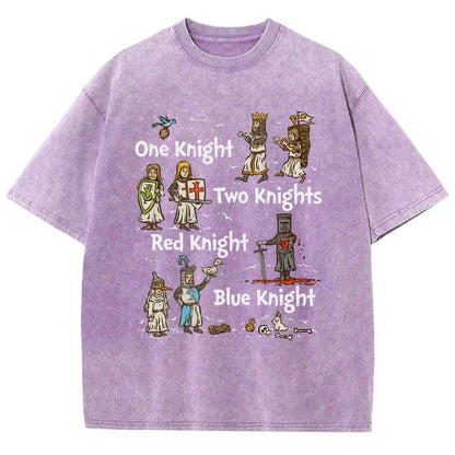 Red Knight Blue Knight Vintage Distressed T-shirt