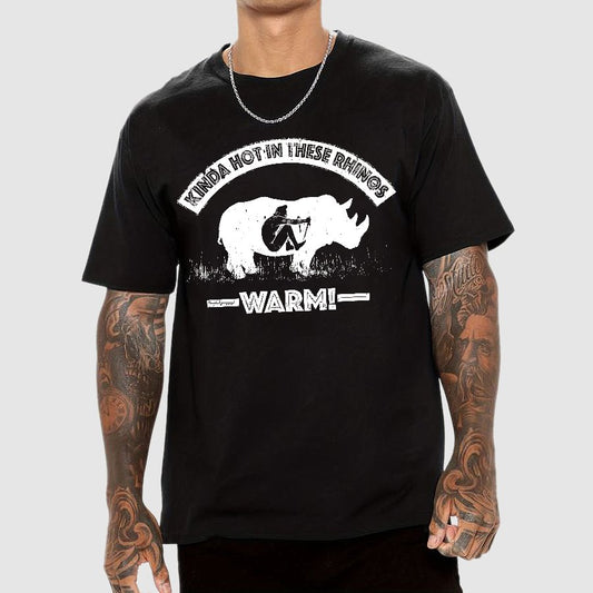 Kinda Hot In These Rhinos-WARM! Geek T-Shirt