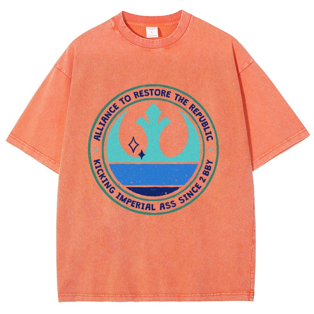 Kicking Galactic Ass Vintage Distressed T-shirt