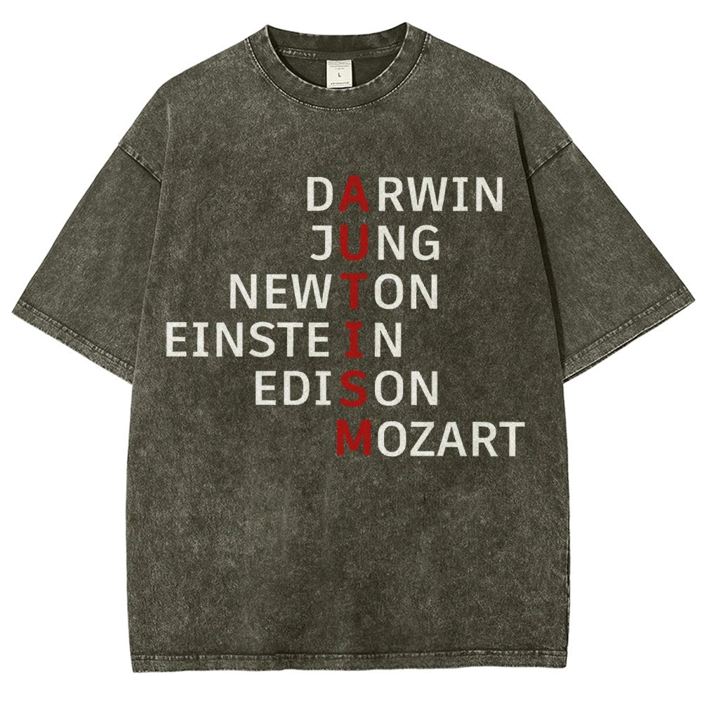 Autism and genius: different ways of thinking Vintage Distressed T-shirt