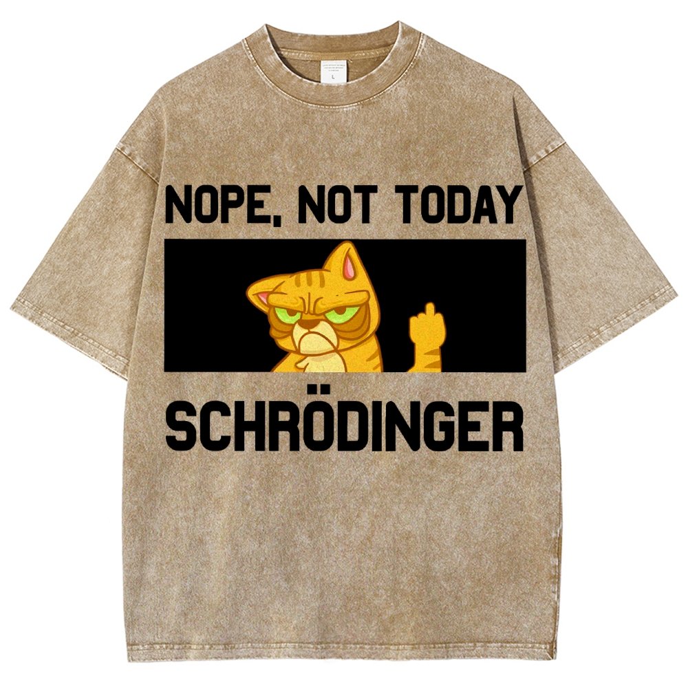 Schroedingers Cat Dark Humor Vintage Distressed T-shirt