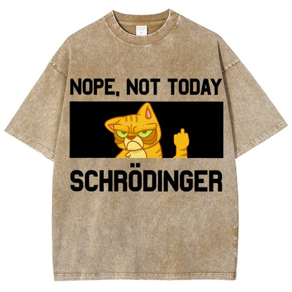 Schroedingers Cat Dark Humor Vintage Distressed T-shirt