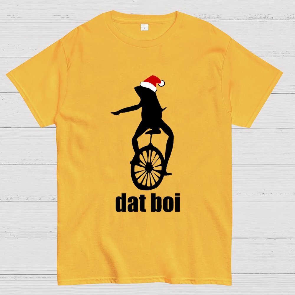 Christmas Here Comes Dat Boi Waddup Meme Geek T-Shirt