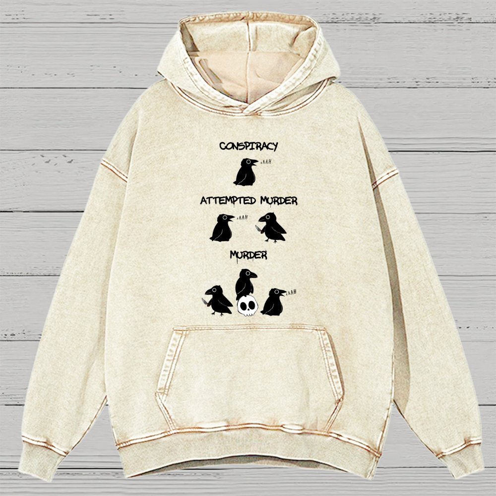 From Conspiracy To Murder Vintage Distressed Hoodie