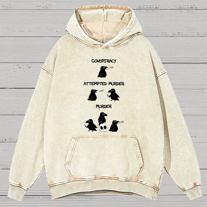 From Conspiracy To Murder Vintage Distressed Hoodie