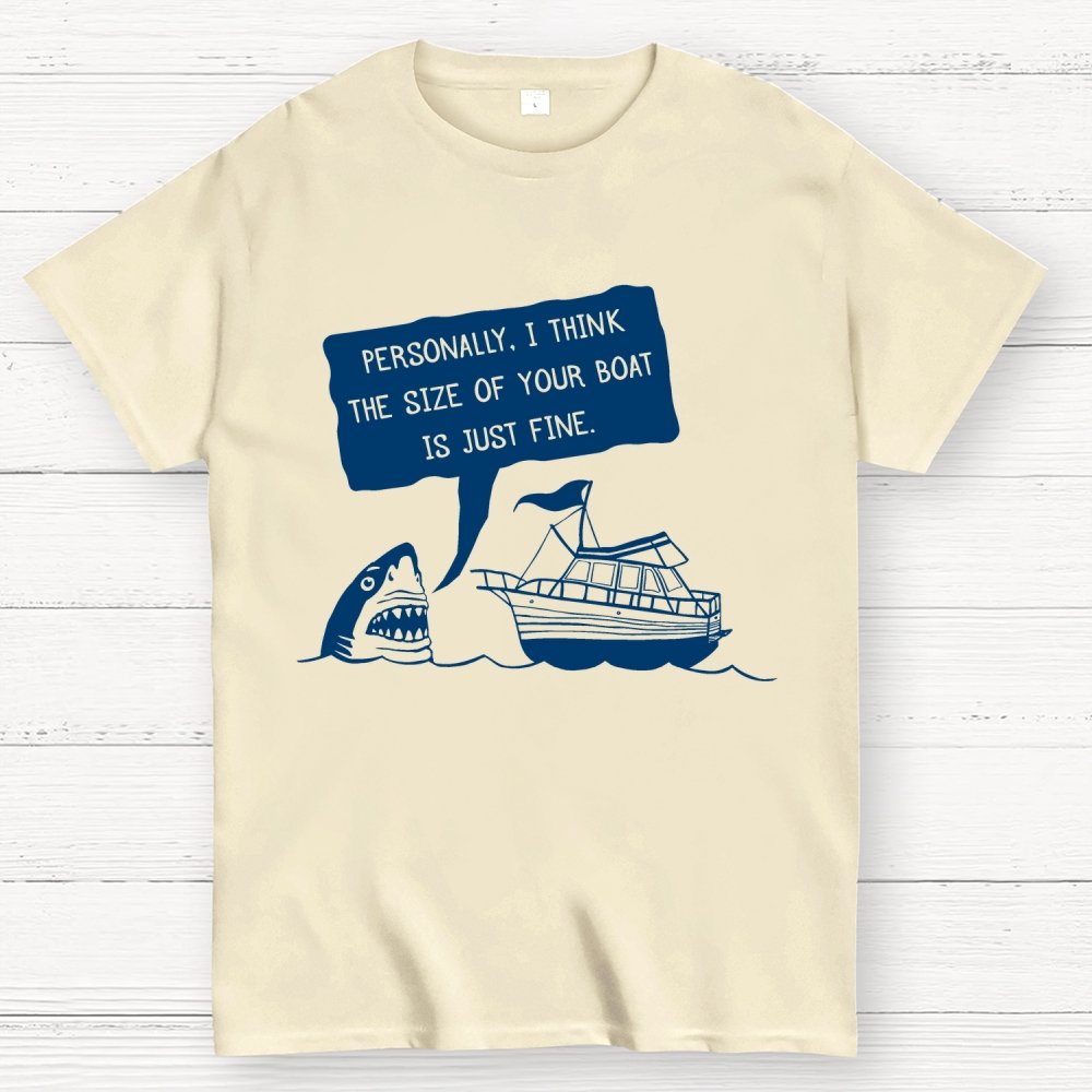 Polite Shark  Mysterious Island Unisex Geek T-Shirt