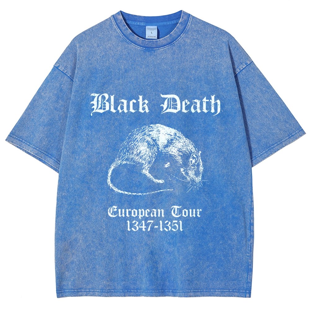 Black Death European Tour Vintage Distressed T-shirt