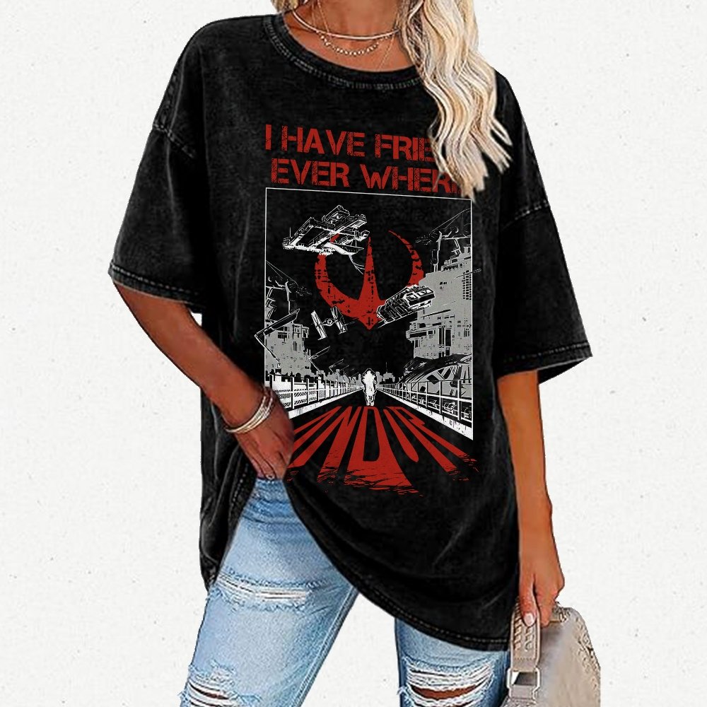 I Have Friends Every where Vintage Distressed T-shirt
