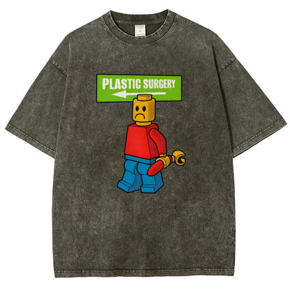 Plastic Surgery Vintage Distressed T-shirt