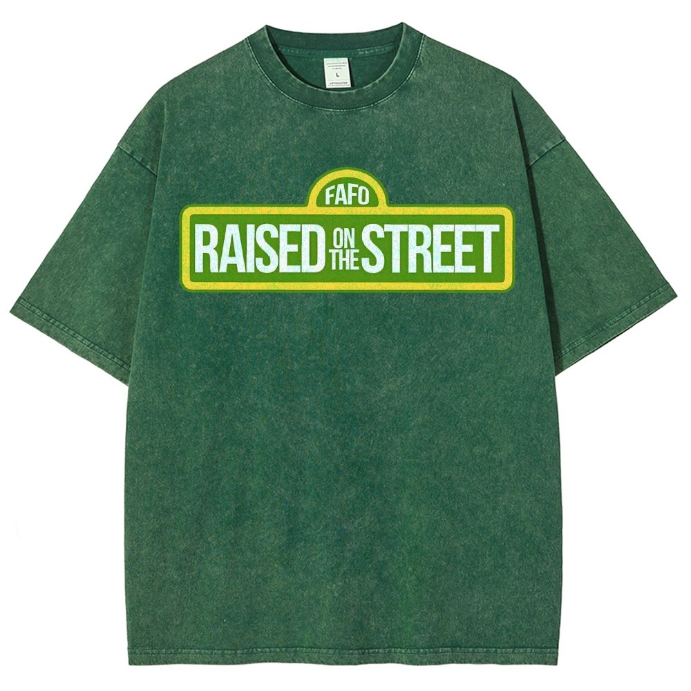 Raised On The Street Buy Now Vintage Distressed T-shirt