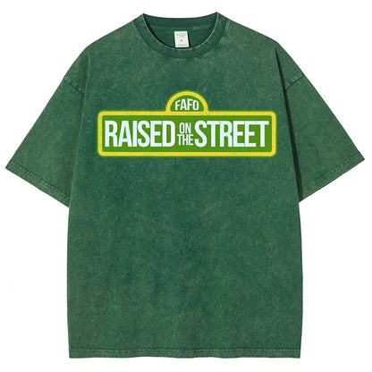Raised On The Street Buy Now Vintage Distressed T-shirt