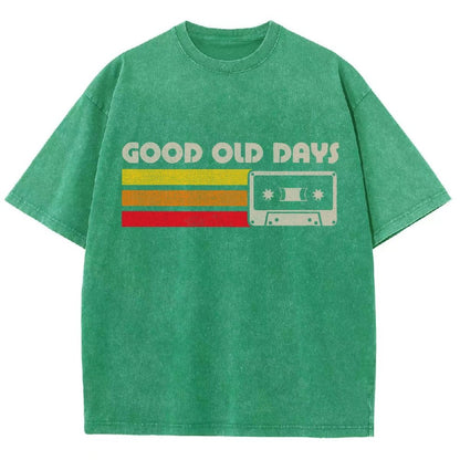 Old Days Vintage Mixtape Vintage Distressed T-shirt