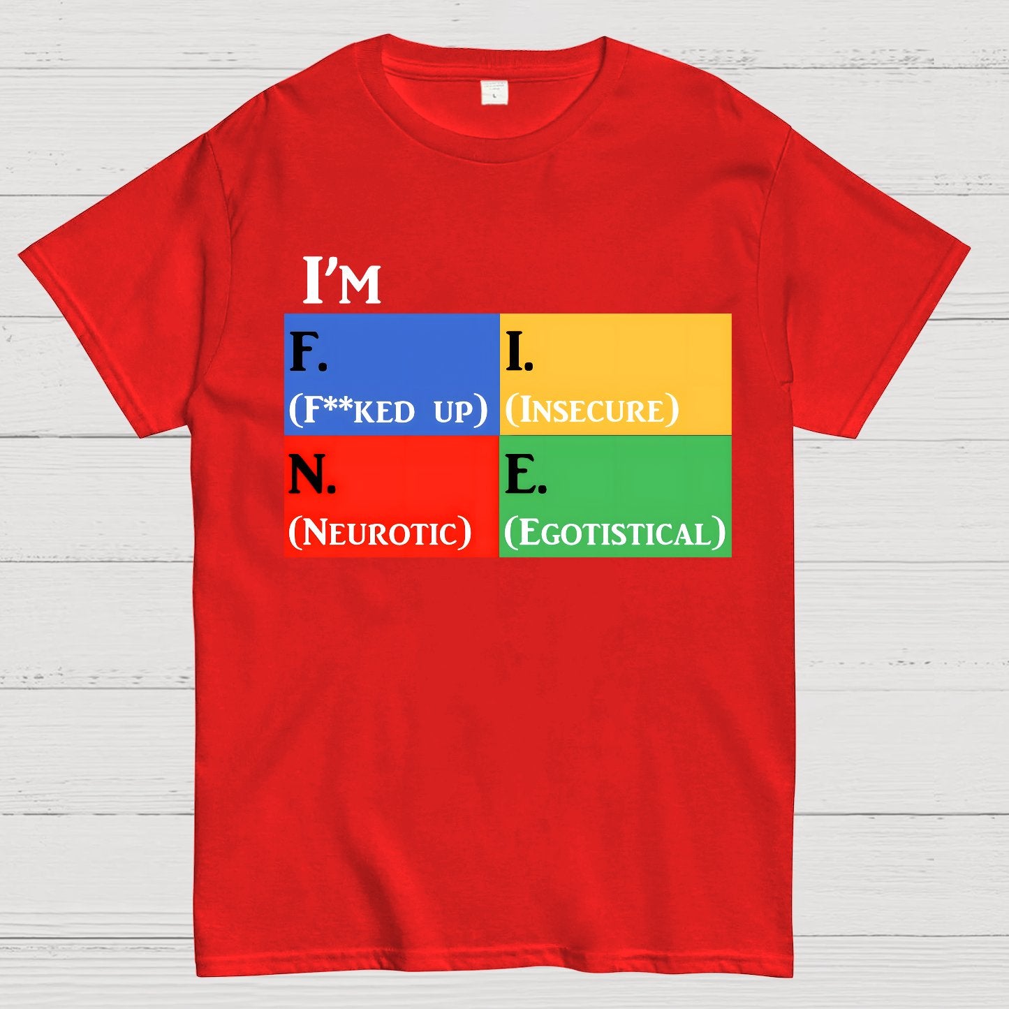 Simple Moodlings I'm F.I.N.E Geek T-Shirt