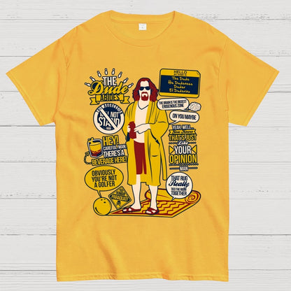 The Dude Quotes Geek T-Shirt