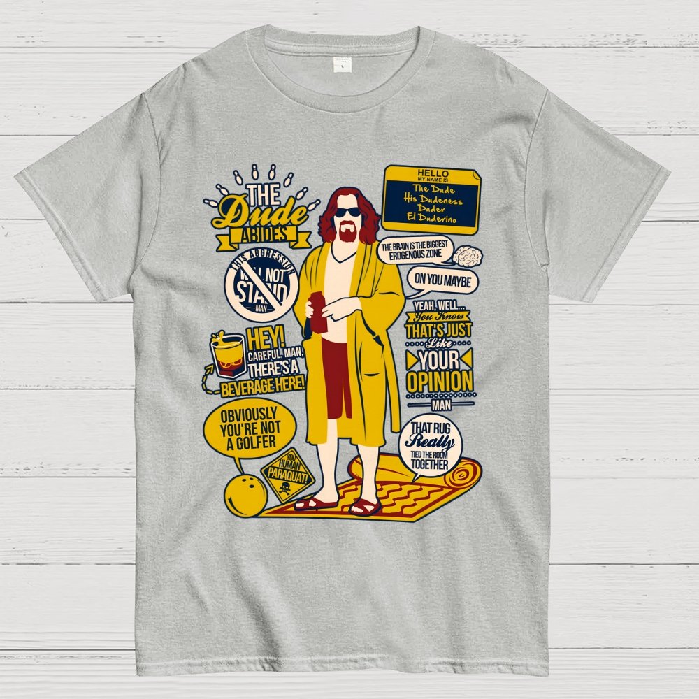 The Dude Quotes Geek T-Shirt